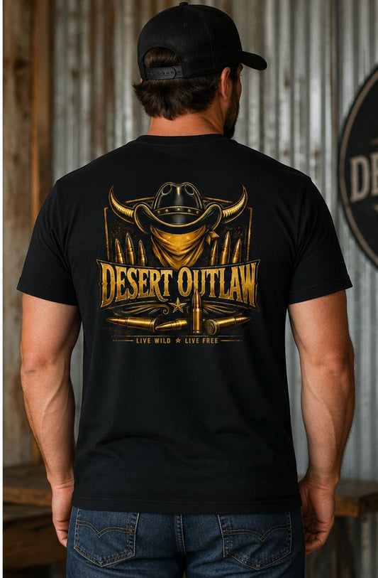Brass Tee — model back