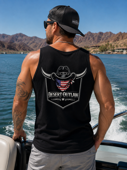 Desert Outlaw™ "Merica Mens Tank | Live Wild. Live Free.