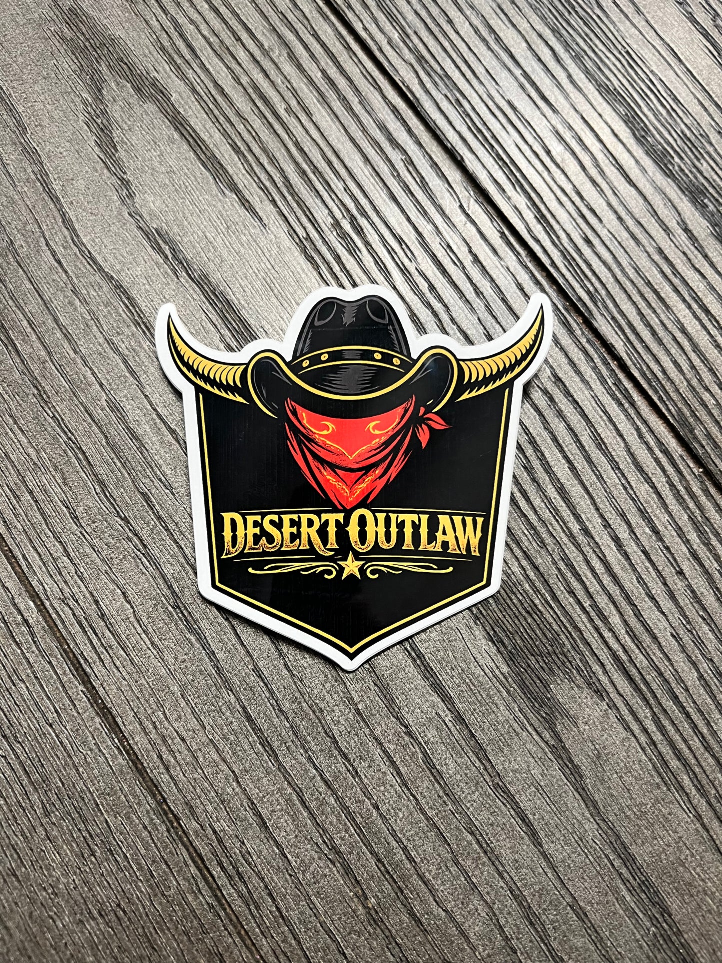 Desert Outlaw™ 4" Premium Sticker | Live Wild. Live Free.