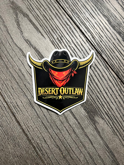 Desert Outlaw™ 4" Premium Sticker | Live Wild. Live Free.