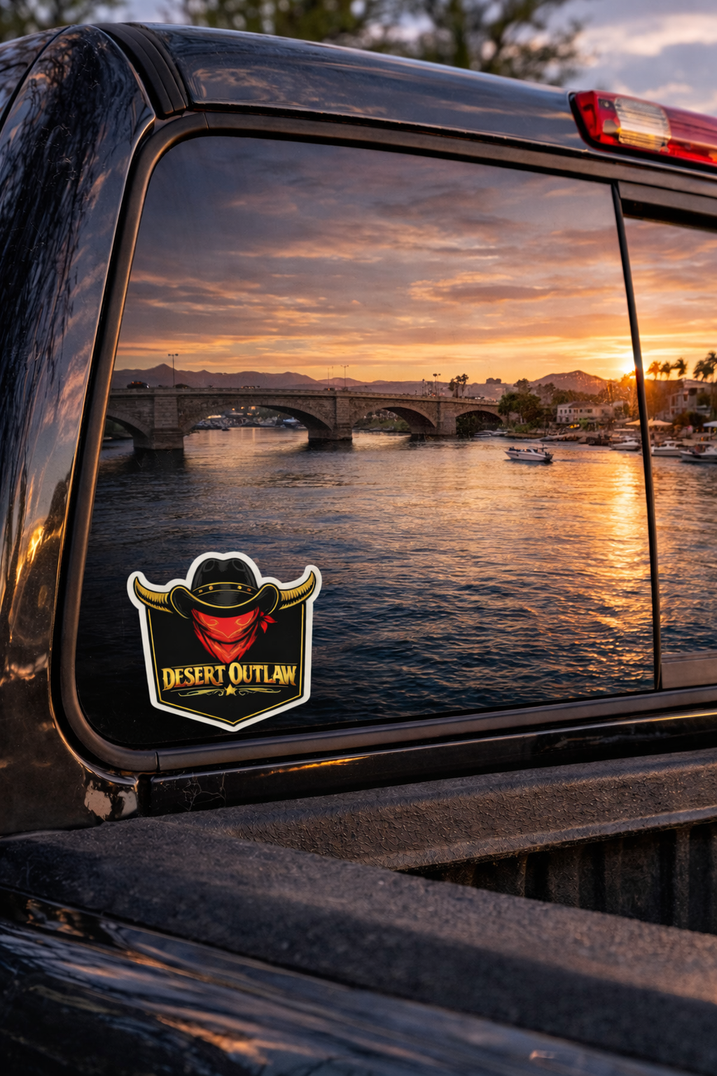 Desert Outlaw™ 4" Premium Sticker | Live Wild. Live Free.