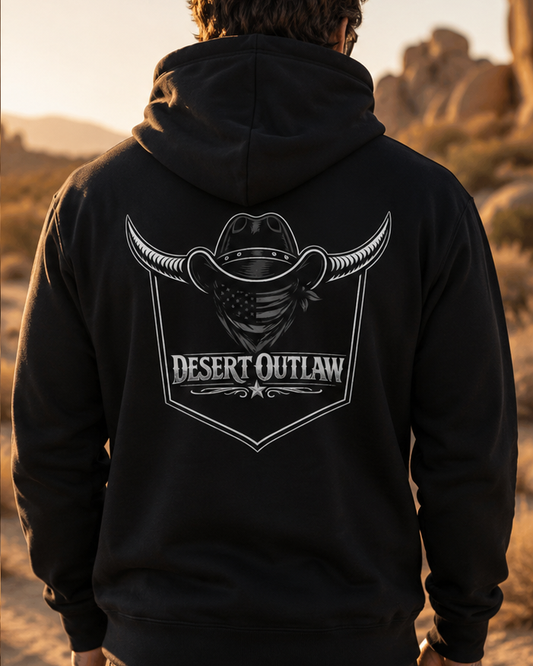 Blackout Hoodie back design model