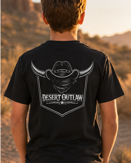 Blackout Youth Tee back design model