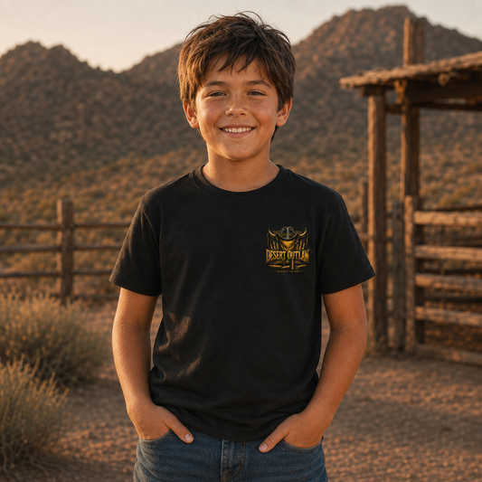 Brass Youth Tee — front pocket design