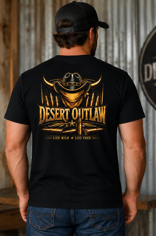 Brass Tee — model back