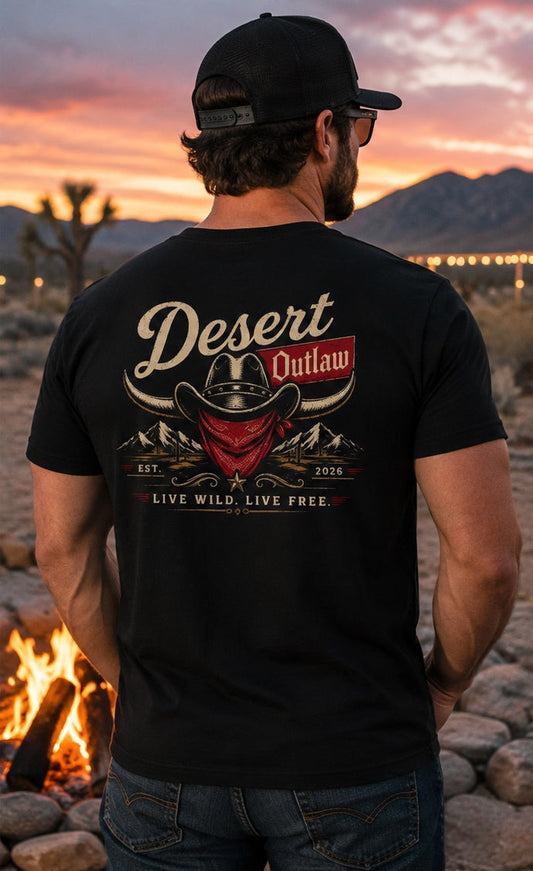 Last Call Tee — model back
