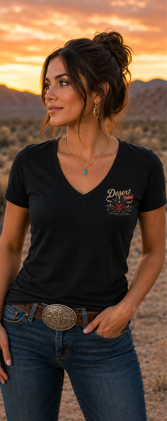 Last Call Women's V-Neck — front pocket design